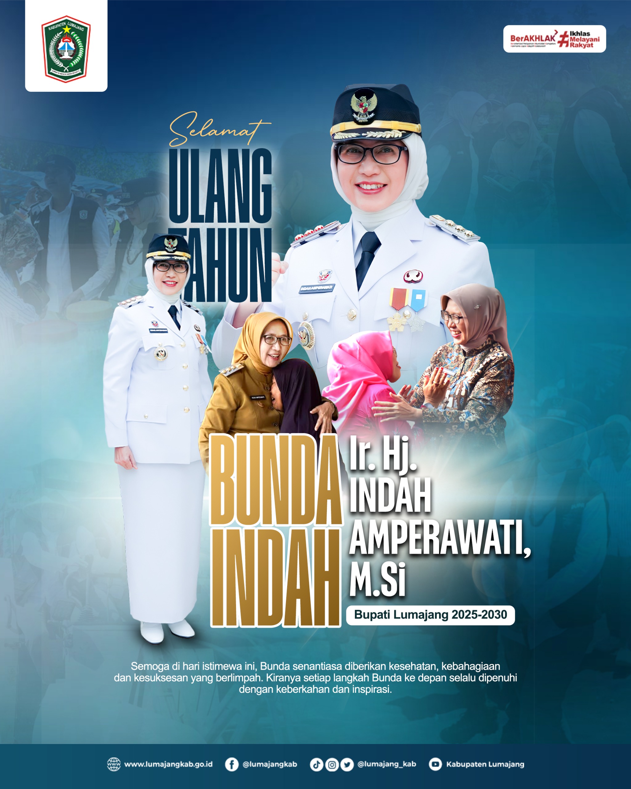 Selamat ulang tahun yang ke-59 Bunda Indah Amperawati.