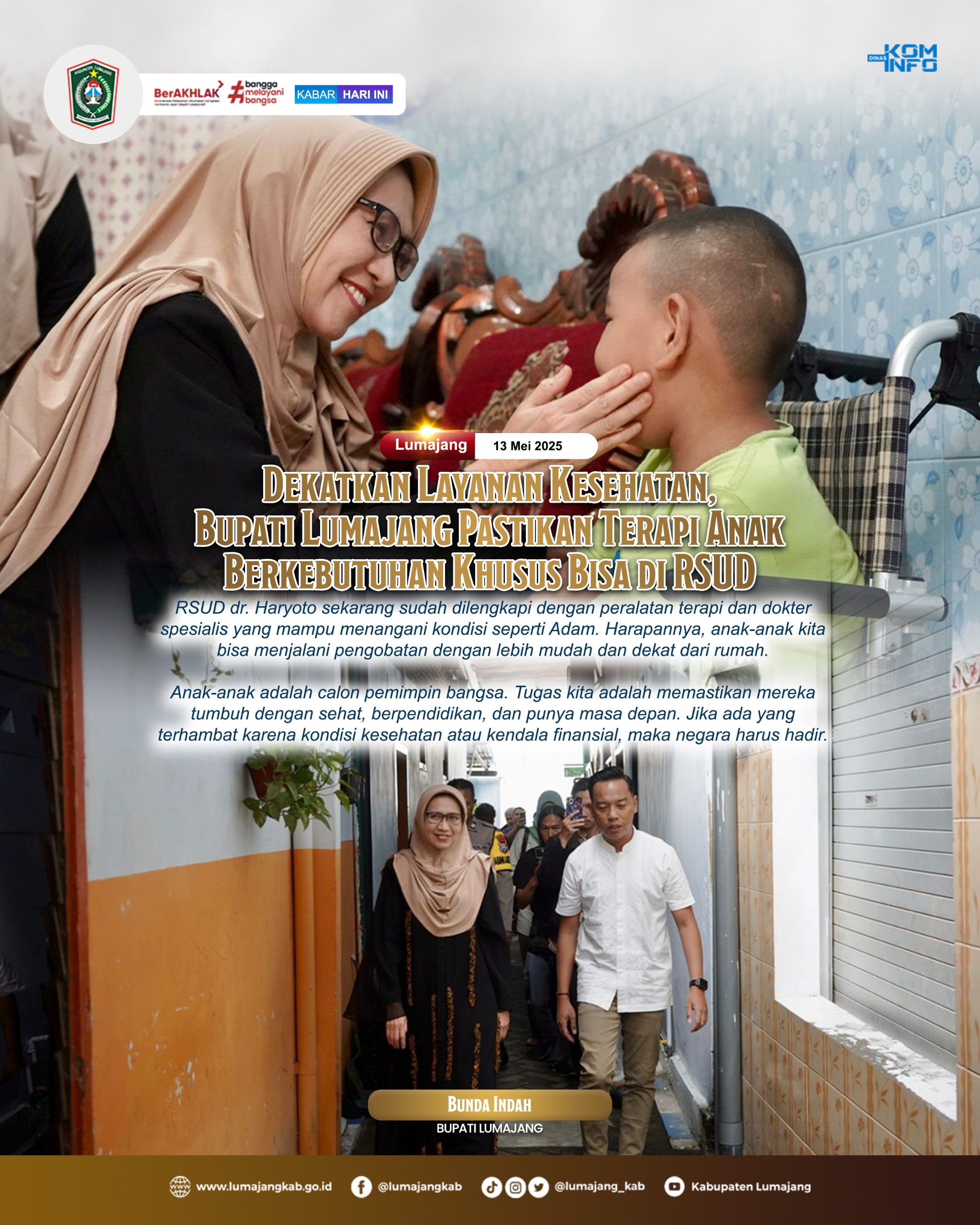 Terapi untuk Anak Berkebutuhan Khusus Kini Bisa di RSUD Lumajang