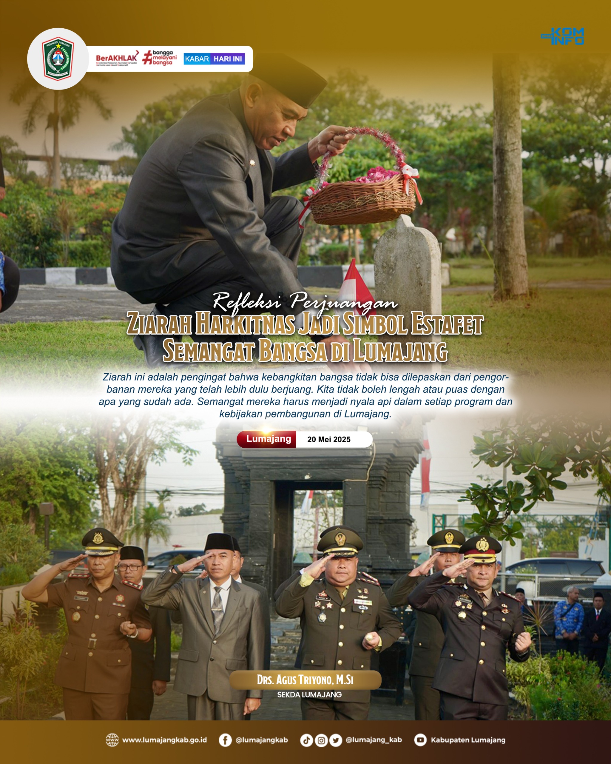 Ziarah ke Taman Makam Pahlawan Kusuma Bangsa bukan sekadar tradisi ini adalah refleksi, penghormatan, dan pengingat akan semangat juang yang tak boleh padam.