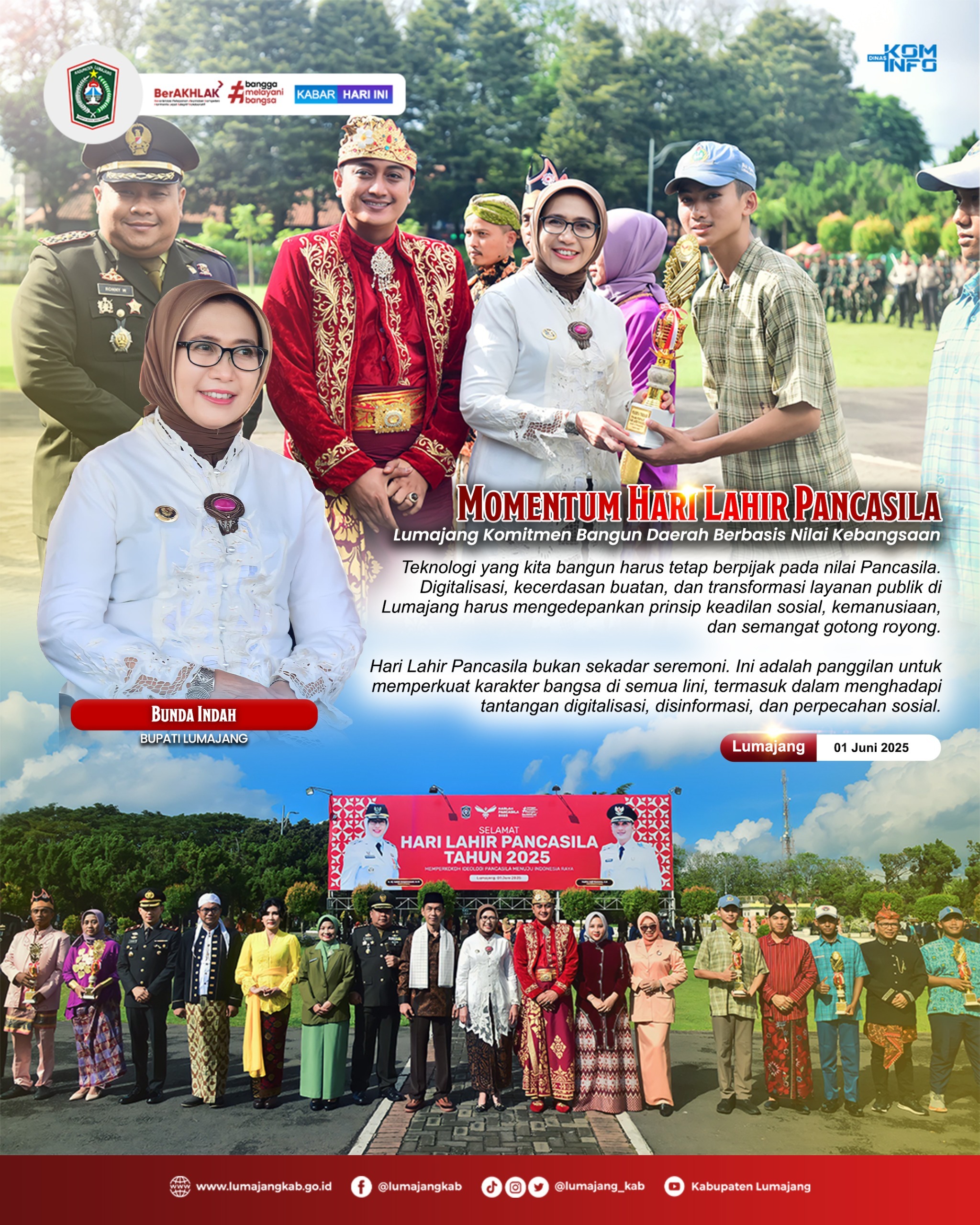 Hari Lahir Pancasila adalah momentum untuk memperkuat arah pembangunan bangsa.
