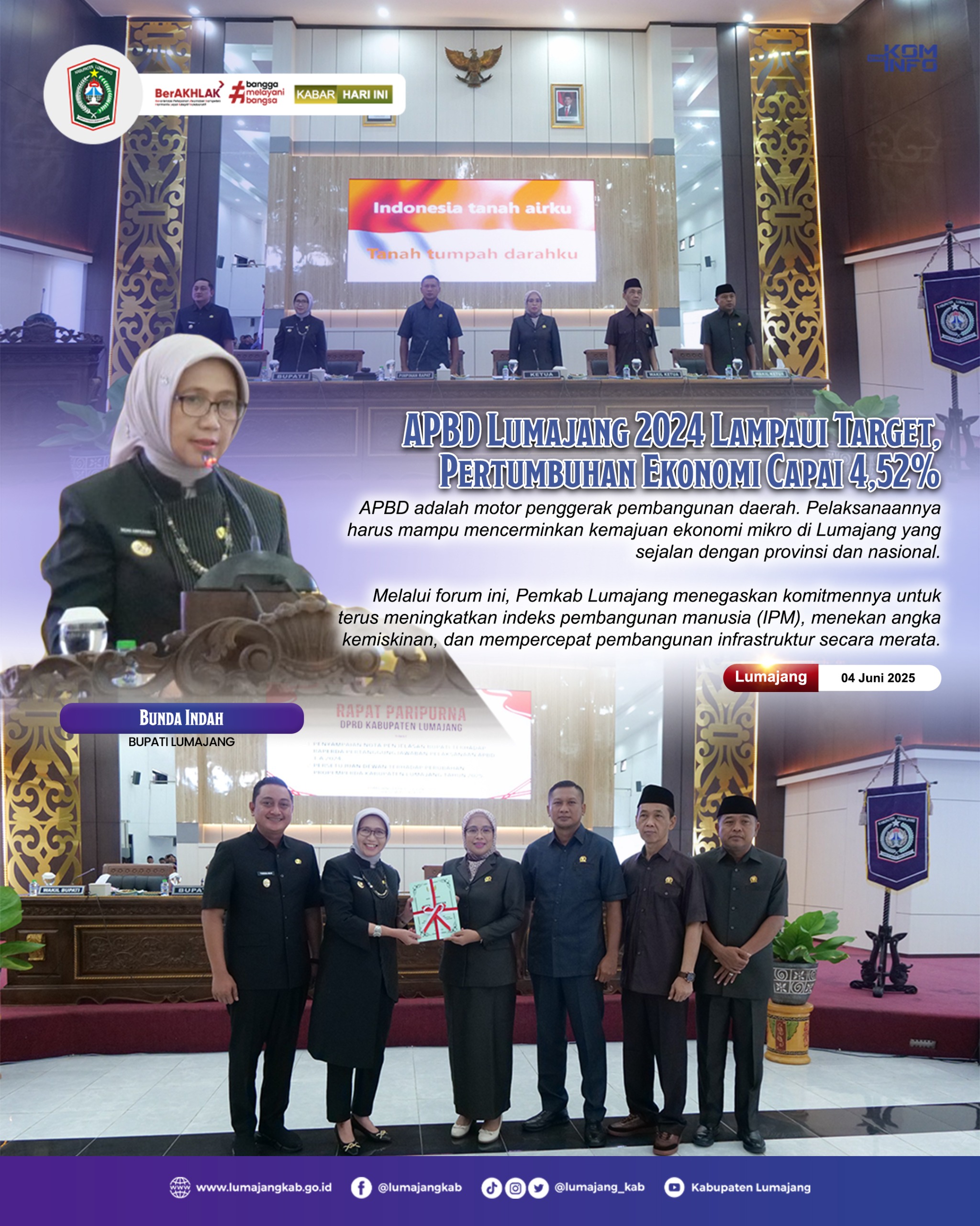 APBD 2024 Lampaui Target, Ekonomi Lumajang Tumbuh Positif!