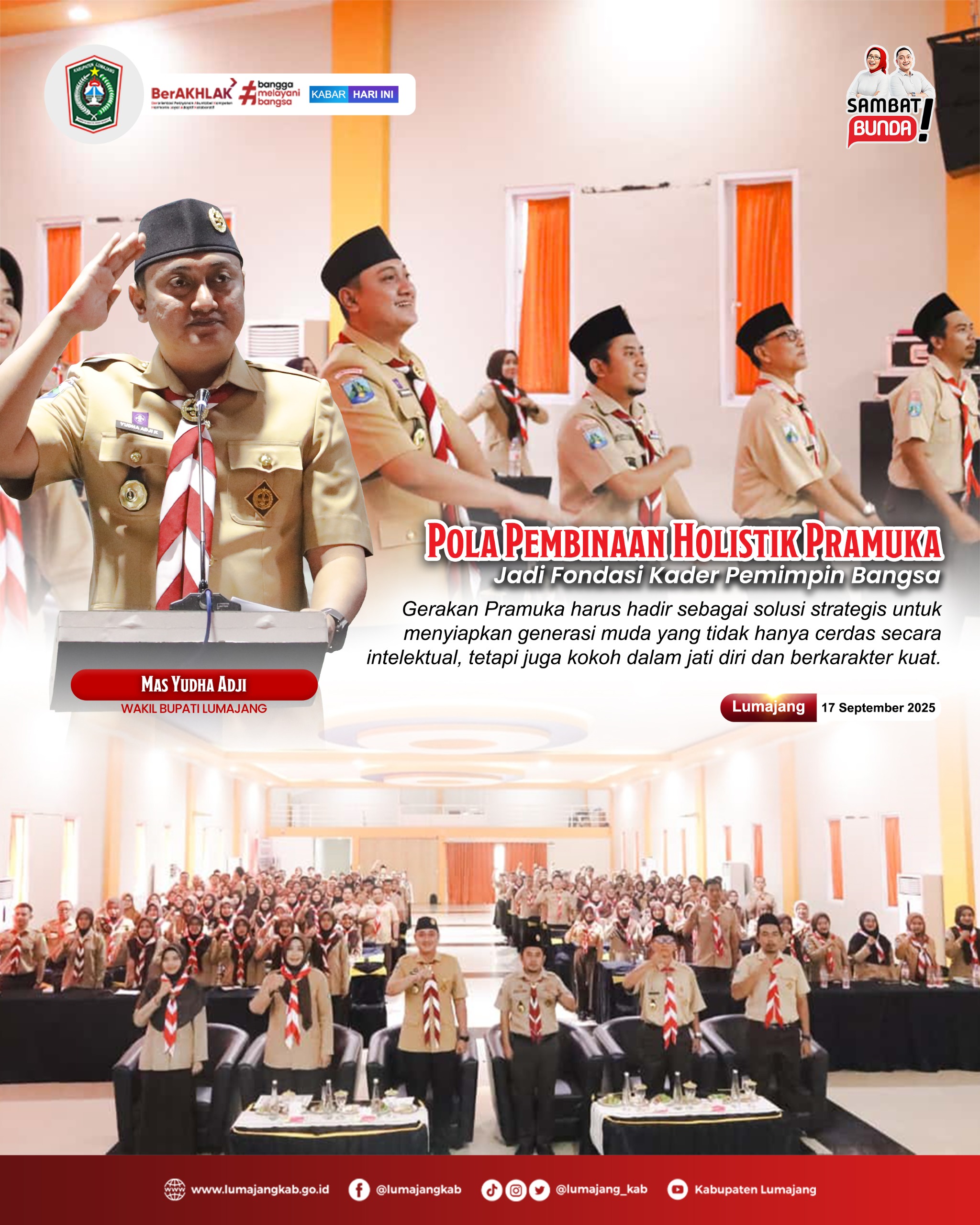 Pola Pembinaan Holistik Pramuka Jadi Fondasi Kader Pemimpin Bangsa