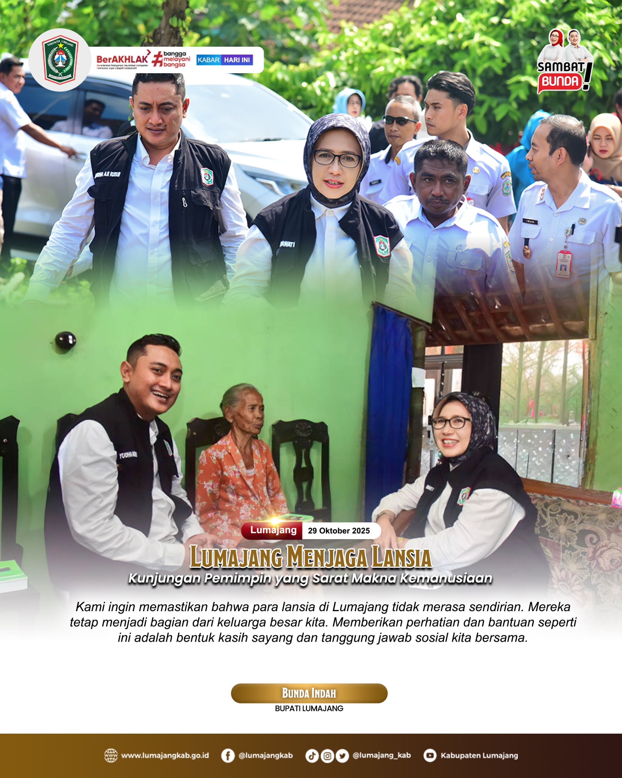 Lumajang Menjaga Lansia: Pemimpin Hadir dengan Hati ????
