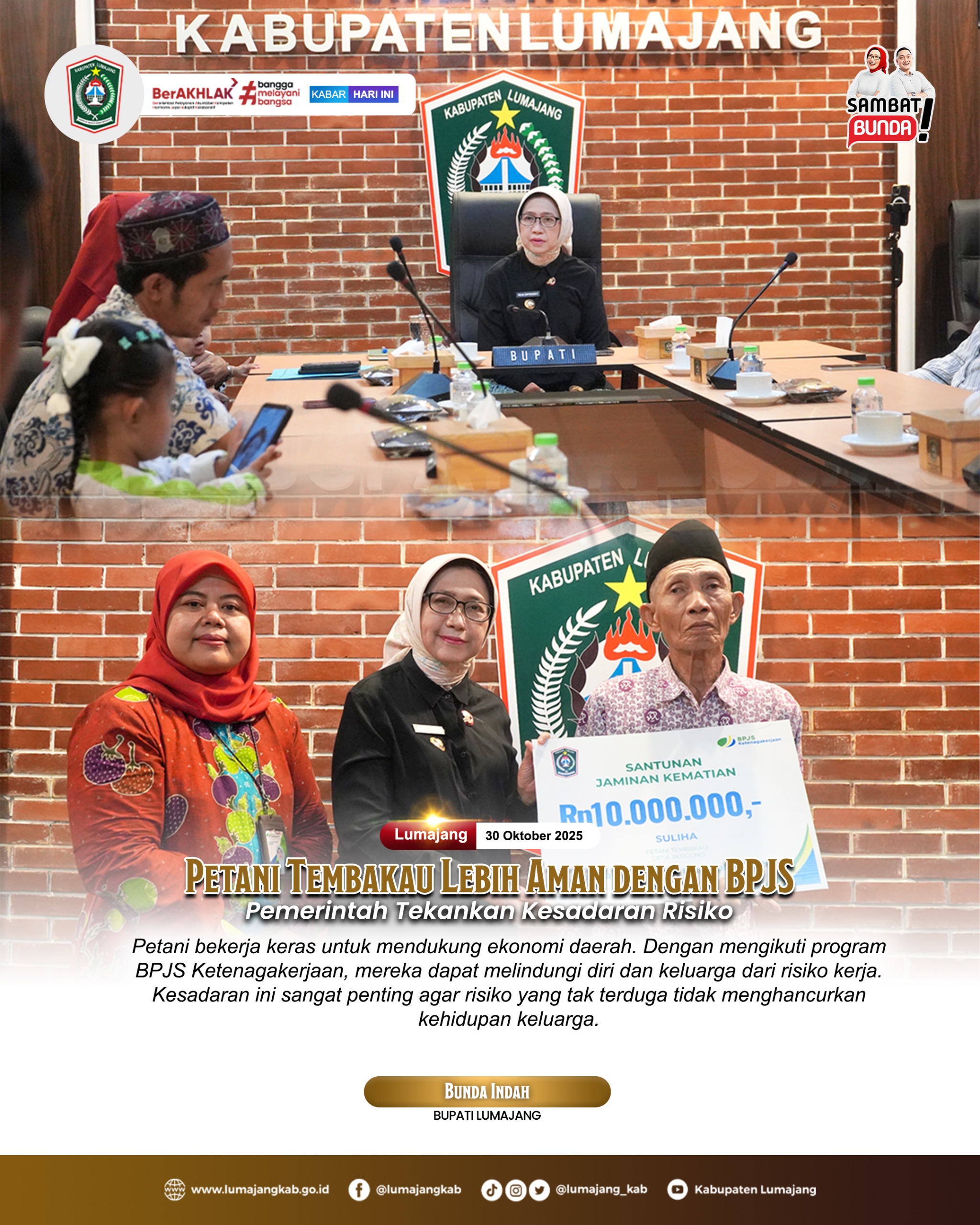 Petani Tembakau Kini Lebih Aman Bersama BPJS Ketenagakerjaan! ????