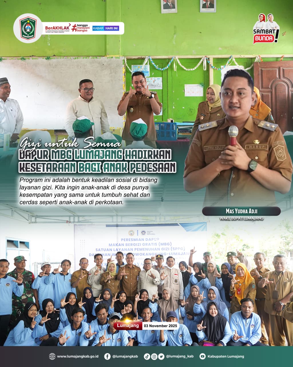 Dari desa kita mulai pemerataan gizi! ????