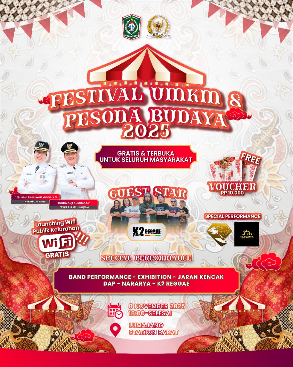 Sobat Lumajang, siap-siap untuk Festival UMKMA Pesona Budaya 2025! ????