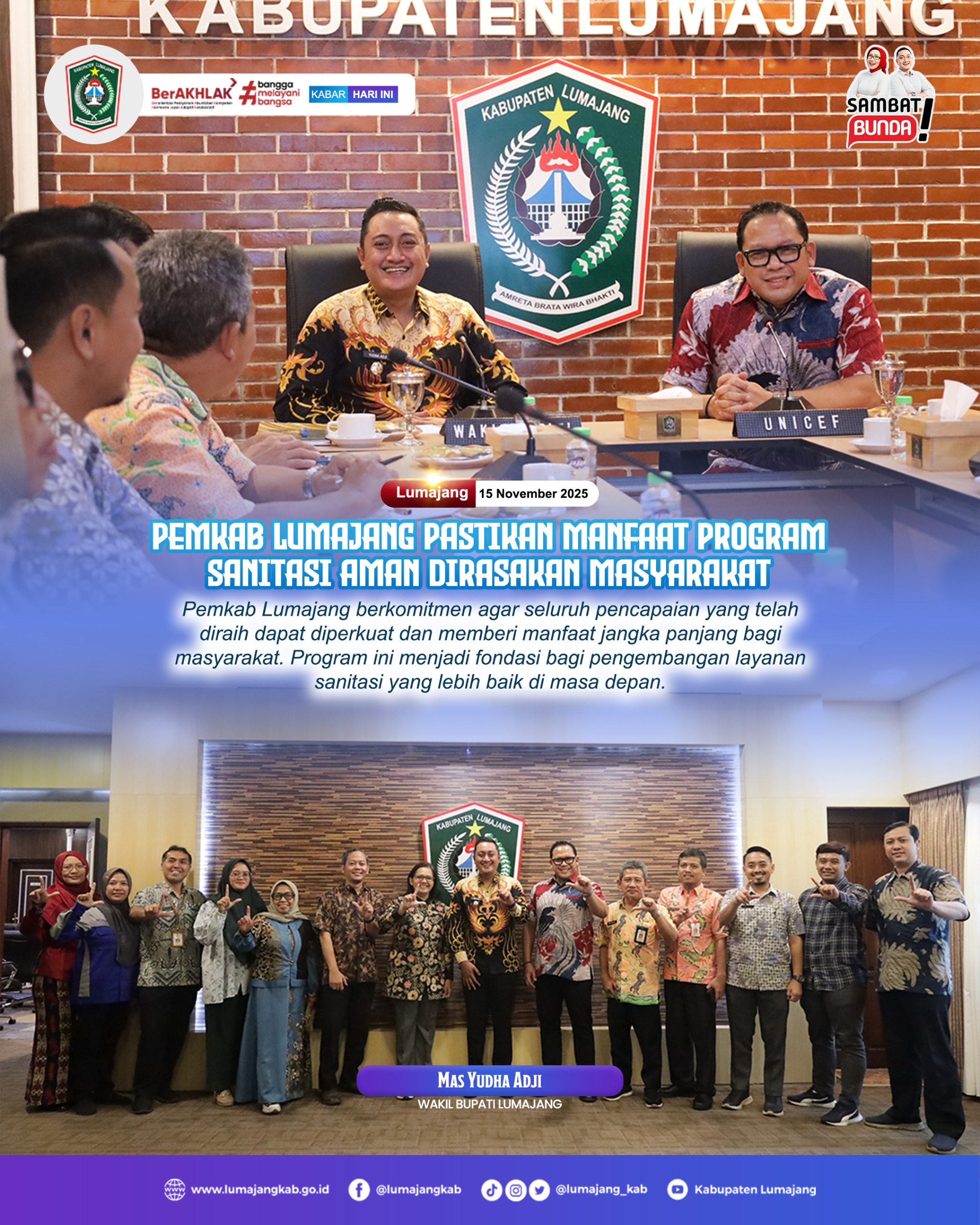 Pemkab Lumajang Pastikan Manfaat Program Sanitasi Aman Terus Dirasakan Masyarakat